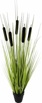 Obrázek produktu pro Umělá tráva v květináči s trávou, umělá tráva, břehová tráva, umělé rostliny, okrasná tráva, pohled na dekorativní umělou trávu, aranžmá z trávy