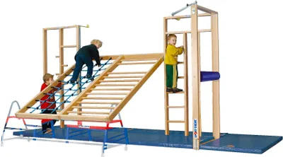 Produktbild von Sport-Thieme Fallschutzmatte für Turnwand "Kombi", 200x100x6 cm
