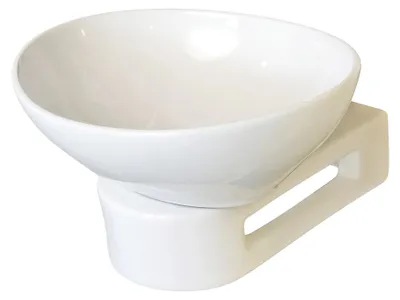 Produktbild von ONDEE ZEN – Rundes Handwaschbecken TWINSET – Weiß – 42 x 41 cm – Keramik – Ohne Überlauf