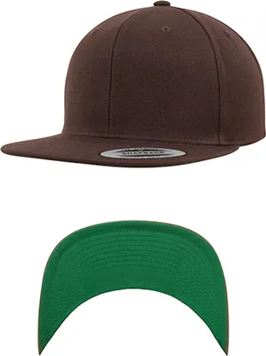 Image de FLEXFIT 6089M | Classic Snapback Cap / Casquette / Bonnet / Chapeau - Couleur : Brown - Taille : One Size