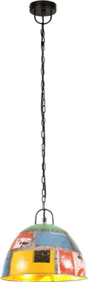 Produktbild von vidaXL Hängelampe Vintage Industriestil 25 W Mehrfarbig Rund 31 cm E27