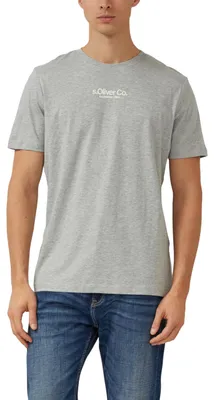 Produktbild von s.Oliver Herren T-Shirt – Regular Fit, Jersey, Crew Neck, Label-Print