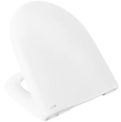 Produktbild von Luvett® D100 WC-Sitz mit Absenkautomatik, D-Form, 3 Montage-Möglichkeiten, Absenkautomatik, abnehmbar, Duroplast antibakteriell