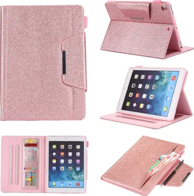 Produktbild von Mobigear Luxury iPad 9 (2021) Hülle Klapphülle + Stifthalter - Pink