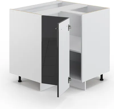 Obrázek produktu pro Rohová skříňka Vicco Fame-Line Antracitový vysoký lesk 80.5 cm , PD Antracit, Model 46390