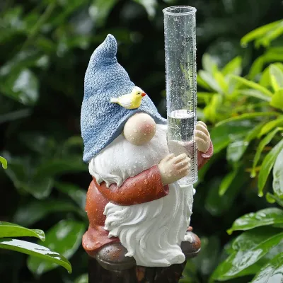 Produktbild von Gnom Regenmesser exquisit haltbarer harzregenregenfantes Wassermesser Gnom -Dekorationen für Garten