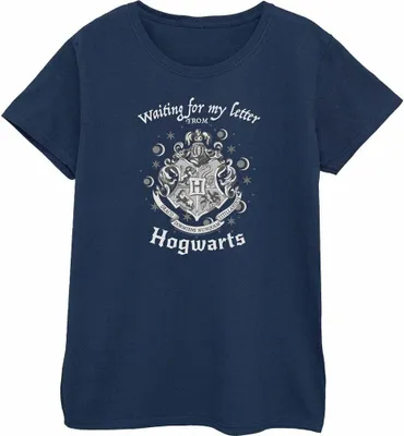 Produktbild von Harry Potter - "Waiting For My Letter" T-Shirt für Damen BI866 (S) (Marineblau)
