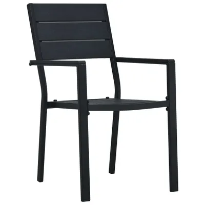 Zdjęcie produktu dla VidaXL 47885, Taras, Polietylen wysokiej gęstości (HDPE), Stal, Czarny, 620 mm, 555 mm, 885 mm