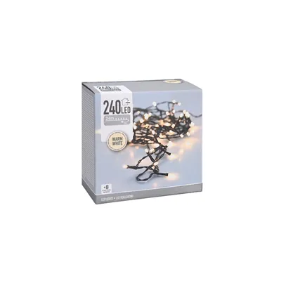 Zdjęcie produktu dla Wielofunkcyjna girlanda 240 led biała ciepła 220v 29m ip44