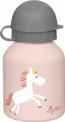 Produktbild von sigikid Trinkflasche Einhorn, Kindertrinkflasche, Kinder Flasche, Wasserflasche, Edelstahl / Kunststoff, 250 ml, 25375