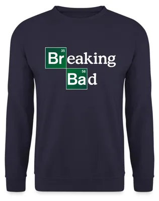 Produktbild von Spreadshirt Breaking Bad Logo Brom & Barium Uni Pullover, M, Navy