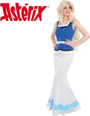 Falbala Kostüm deluxe inkl. Perücke für Damen Gr. S-XL  Asterix & Obelix Comic Filmheld Fasching Karneval Mottoparty Paarkostüm Gruppenkostüm