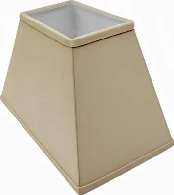 Produktbild von Lampenschirm rechteckig Samtoptik | Beige | Trapez | H 18 X L30X B20