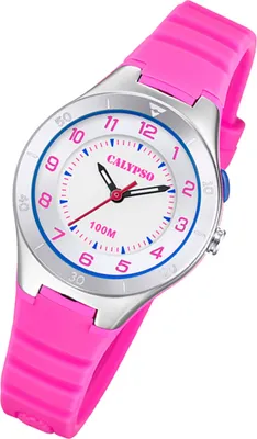 Produktbild von Calypso Jugend Analog Uhr K5800/2 Casual Kunststoff Armbanduhr rosa UK5800/2