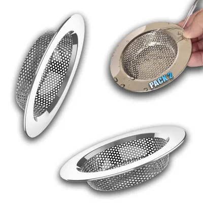 Image de Filtre pour évier de cuisine - Filtre de vidange pour lavabo - Lot de 4 - Ø 7,5 cm