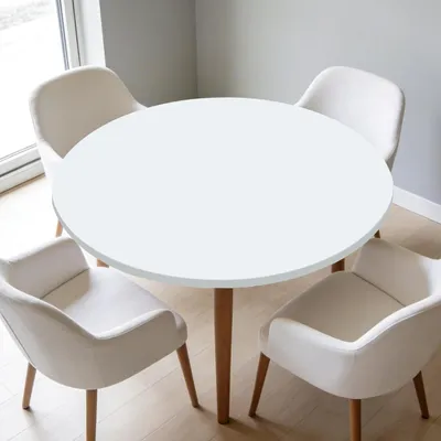 Imagen del producto de Mantel elástico para mesa, lavable, de 90 a 110 cm, ideal para jardín y cocina
