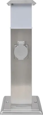 Immagine prodotto di vidaXL Torre di presa da giardino in acciaio inox con lampada