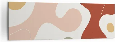 Produktbild von Bild auf Leinwand - Leinwandbild - Einteilig - Abstraktion Flecken Modern - 160x50cm - Wand Bild - Wanddeko - Wandbilder - Leinwanddruck - Bilder - Wanddekoration - Leinwand bilder - AB160x50-4439