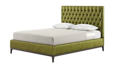 Image de Lit Marlon 160x200 cm avec coutures verticales - Velluto 9 - chêne foncé