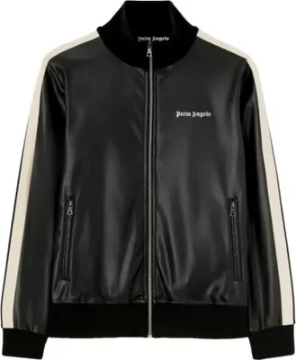Produktbild von Palm Angels Kunst-Lederjacke Schwarz