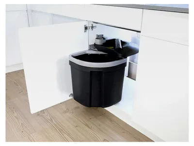 Produktbild von Abfallsammler EuroFlexx 35 L grau/schwarz