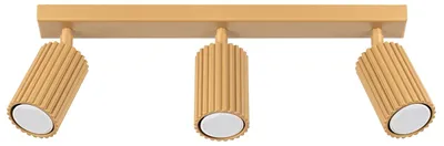 Zdjęcie produktu dla Spot KARBON złoty 3xGU10x10W aluminium wym:16,5x45x6,5cm IP20 Sollux Lighting
