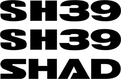 Produktbild von Aufklebersatz für SHAD SH39 Motorrad-Topcase