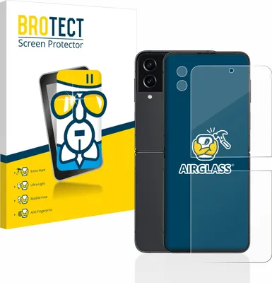 Produktbild von BROTECT Schutzglas für Samsung Galaxy Z Flip 4 (Display+Kamera) Schutzfolie Displayschutz Display Schutz Glas Folie klar