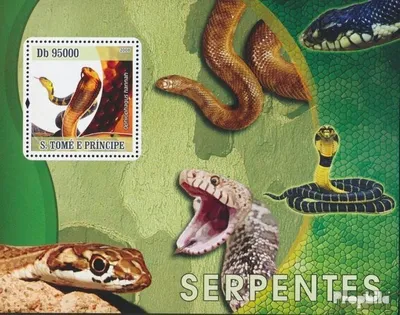 Produktbild von Briefmarken Sao Tome e Principe 2009 Mi Block 685 (kompl. Ausgabe) postfrisch Schlangen