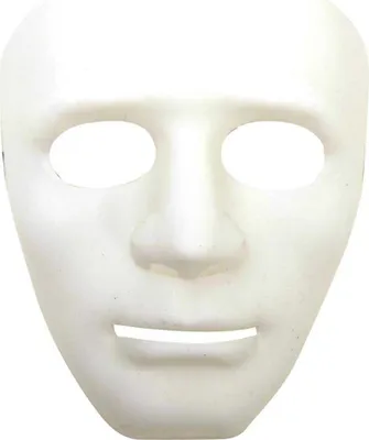 Imagen del producto de Mascarilla protectora para el rostro, color blanco, talla única