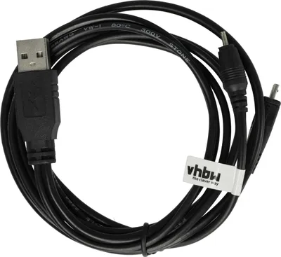Produktbild von vhbw USB Datenkabel kompatibel mit Nokia 5530 XpressMusic Illuvial, 5220 XpressMusic, 5320 XPRESSMUSIC, 5310 XpressMusic Handy - schwarz