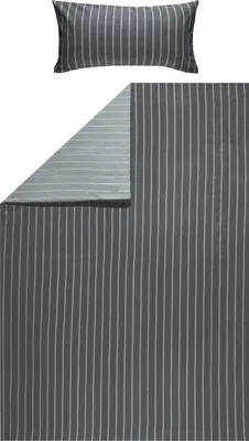 Produktbild von Looks by Wolfgang Joop Bettwäsche anthrazit-silber 1x 135x200 cm + 1x 40x80 cm