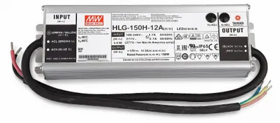 Produktbild von Mean Well HLG-150H-12A SNT 12V/DC/0-12,5A/ 150W IP65