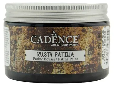 Obrázek produktu pro Cadence Patinafarbe šedá-černá, 150 ml - efekt rezavé patiny