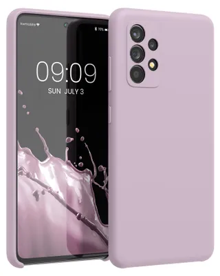 Produktbild von kwmobile Handyhülle für Samsung Galaxy A52 / A52 5G / A52s 5G Hülle - Case Silikon - Kabelloses Laden - Schutzhülle Cover in Nude Lilac