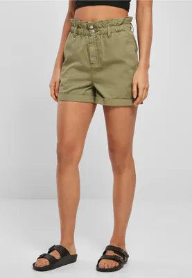 Obrázok produktu pre Urban Classics - Dámske šortky Paperbag khaki - W34