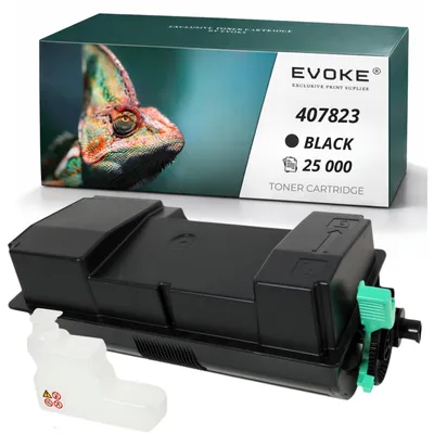 Obrázek produktu pro Evoke, tonerová kazeta kompatibilní s tiskárnou Ricoh 407824 407823, černá, výtisk 25 000 stran, kompatibilní s modely MP501spf, MP601spf, SP5300dn a SP5310dn