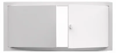 Image de Mimet MAXI Porte de visite métallique blanche 90x40