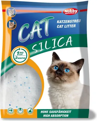 Zdjęcie produktu dla Nobby Cat Silica żwirek dla kota, zawartość: 2,25 kg / 5 litrów