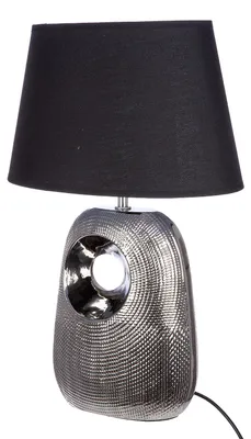 Image de Gilde Tischleuchte, "Manisa", Keramik, silberfarben, VE 1, L. 20 cm, B. 31.5 cm, H. 46 cm 34507 4063387345078