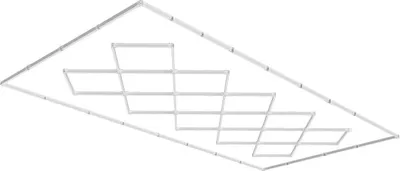 Image de Lampes LED carrées pour garage 88 000 LM 14 grilles Luminaire puissant pour atelier de detailing automobile