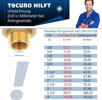 Produktbild von tecuro KFE-Kugelhahn AG 3/4 Zoll, Kessel Füll- und Entleerungsventil, Messing blank