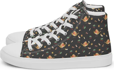 Produktbild von Mr. & Mrs. Panda Damen Freizeitschuhe Rotkehlchen Federn Größe 41 - Grau - Geschenk, Sneaker, Vogel, Damenschuhe, Sportschuhe, Spruch Motivation, Stoffsneaker, Sprüche