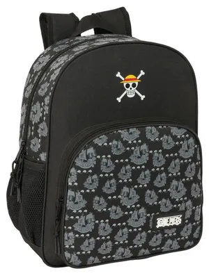 Produktbild von Safta One Piece Pirates 21l 22x42x15 Cm Rucksack Schwarz Kinder Schwarz One Size