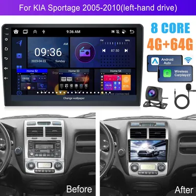 Image de Radio Android Auto 2DIN - Autoradio - Système multimédia - Autoradio tactile - Système de navigation