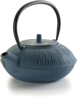 Gusseiserne Teekanne, blau, 1,1 l, 27 x 25 x 24 cm