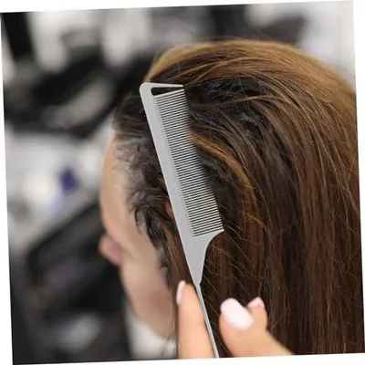 Produktbild von 3 Haarschneidekämme mit Stiel zum Scheiteln und Flechten für Friseure und Stylisten