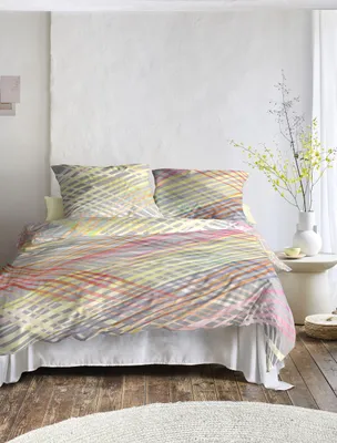 Zdjęcie produktu dla Irisette mako-satynowy komplet pościeli Wave 8593 1 poszwa na kołdrę 135x200 cm + 1 poszewka na poduszkę 80x80 cm kolorowa
