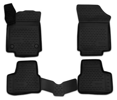 Gummi Fußmatten Set für VW Up, Bj. 2011-, 4-teilig, schwarz