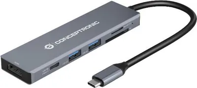 Immagine prodotto di Conceptronic DONN23G replicatore di porte e docking station per laptop Cablato USB 3.2 Gen 1 (3.1 Gen 1) Type-C Grigio